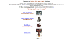 Desktop Screenshot of nativeartsandcrafts.com