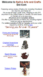 Mobile Screenshot of nativeartsandcrafts.com